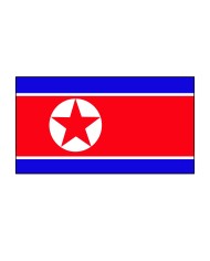 Bandera Corea del norte 10 x 15 cm.