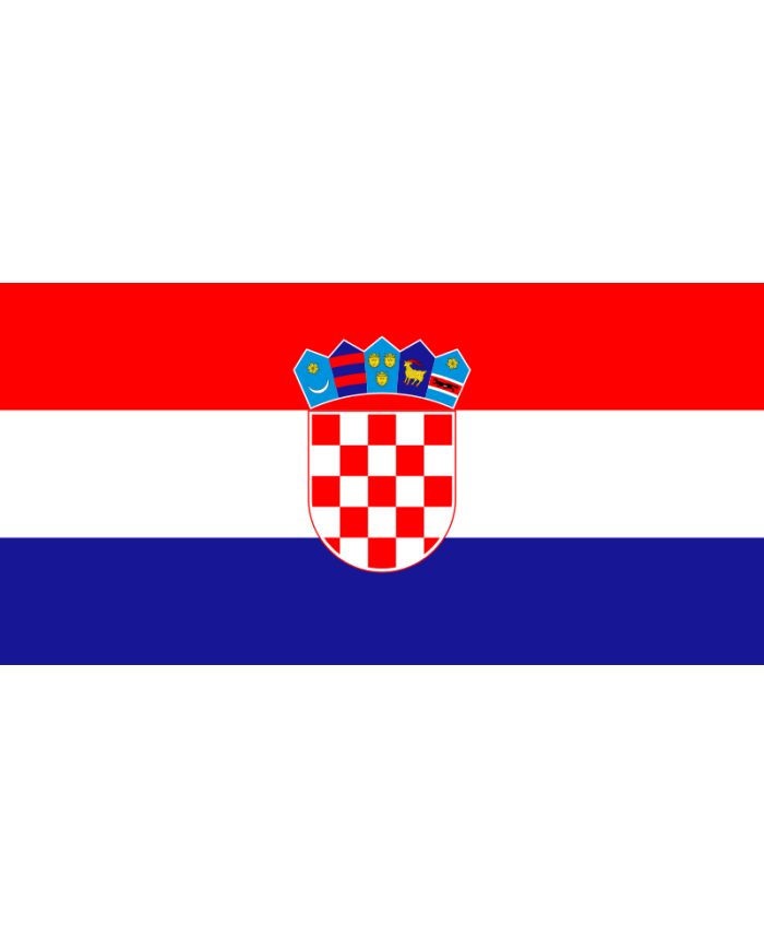 Bandera Croacia 10 x 15 cm.