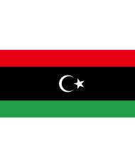 Bandera Libia 10 x 15 cm.