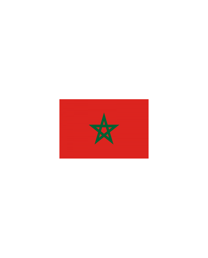 Bandera Marruecos 10 x 15 cm.