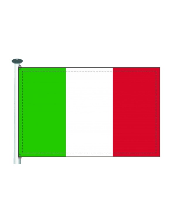 Bandera Italia 10 x 15 cms.