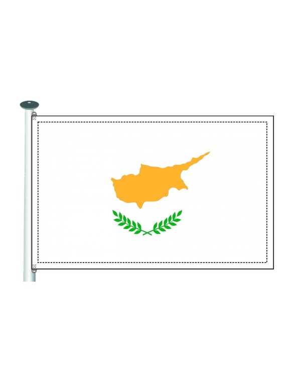 Bandera Chipre 10 x 15 cms.