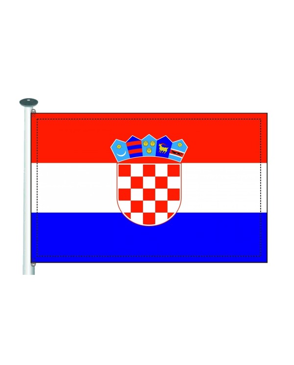 Bandera Croacia 10 x 15 cm.