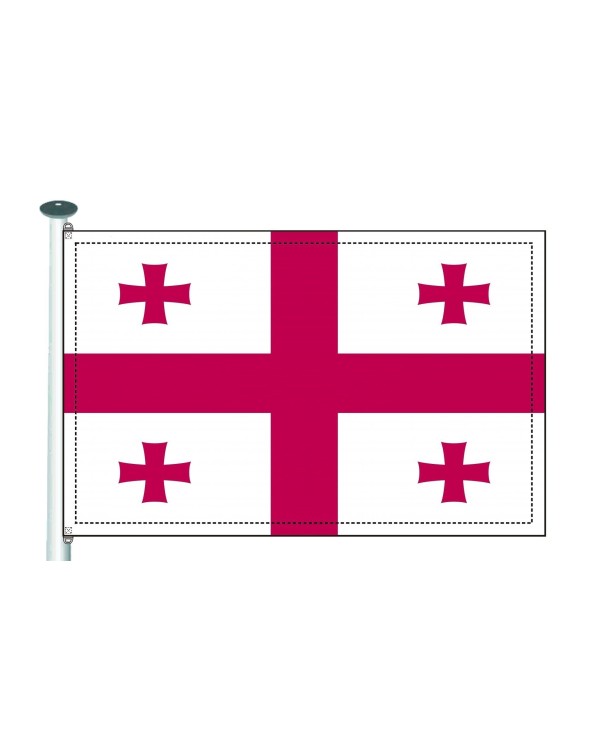 Bandera Georgia 10 x 15 cm.
