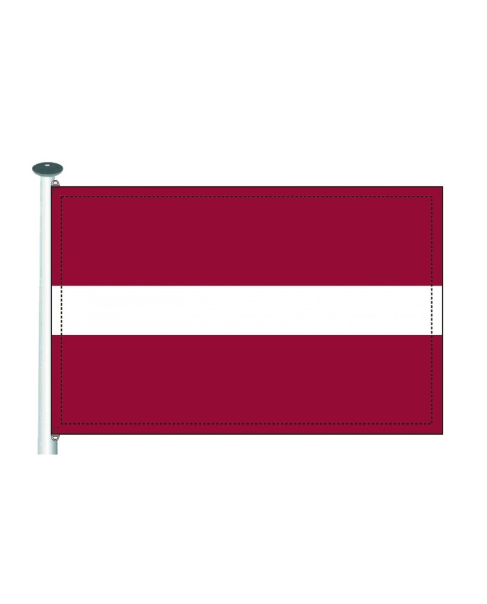 Bandera Letonia 10 x 15 cms.