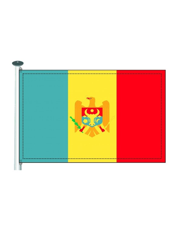 Bandera Moldavia 10 x 15 cm.