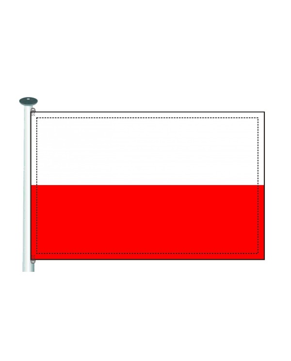Bandera Polonia 10 x 15 cms.