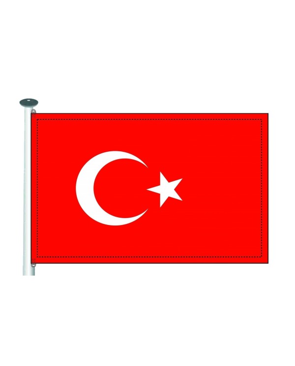Bandera Turquía 10 x 15 cm.