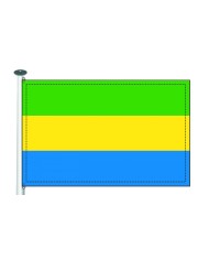 Bandera Gabón 10 x 15 cm.