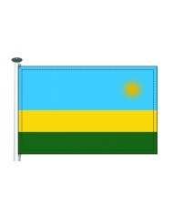 Bandera Ruanda 10 x 15 cm.