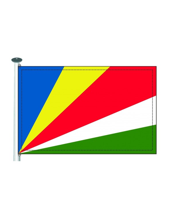 Bandera Seychelles 10 x 15 cm.