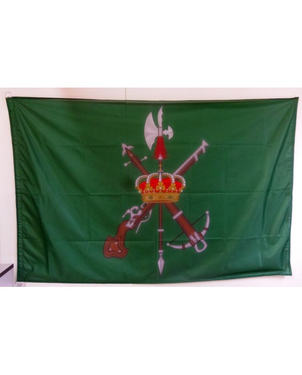 Bandera La Legión fondo verde