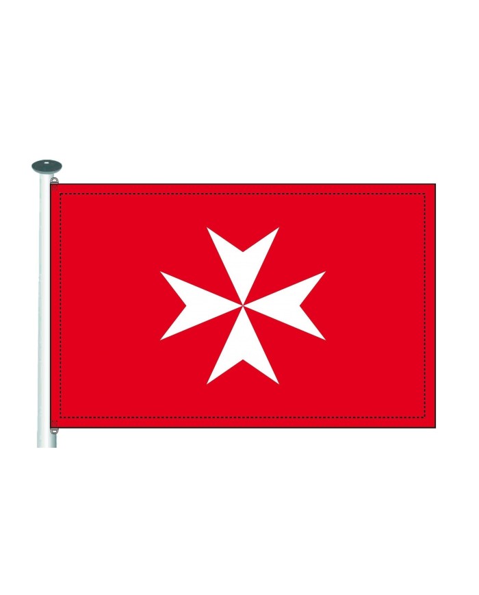 Bandera Cruz de Malta